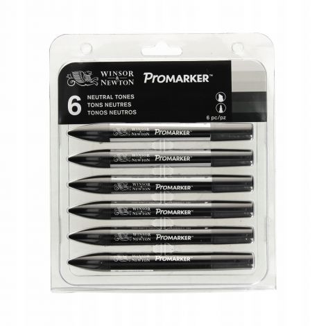 Zestaw Promarkerów Winsor&Newton, 6szt Neutral Tones - 4